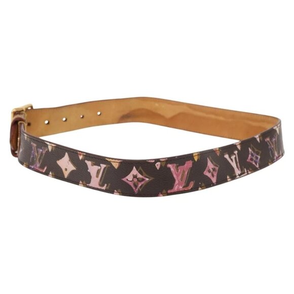 LOUIS VUITTON Monogram Watercolor Ceinture Belt 34.6\